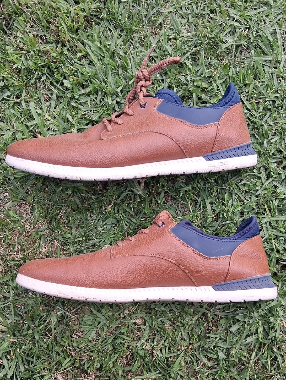 Aldo Men's Tan and Black Sneakers - Picture 9 of 13